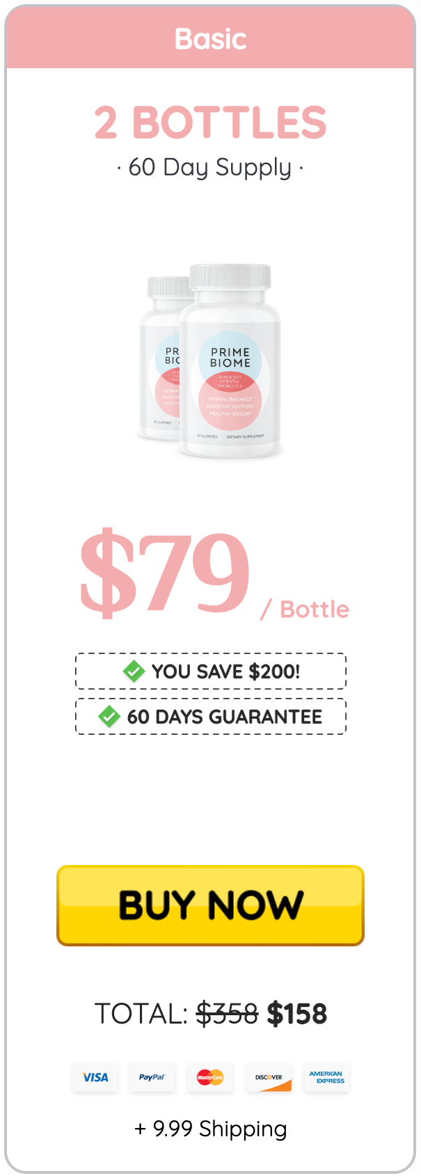 PrimeBiome Buy 1 Bottle